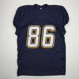 Autographed/Signed Oronde Gadsden Los Angeles Blue Cut Jersey Beckett BAS COA