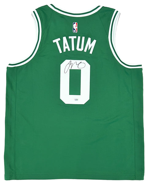 Jayson Tatum Boston Celtics Signed NBA Green Nike Swingman Jersey FANATICS