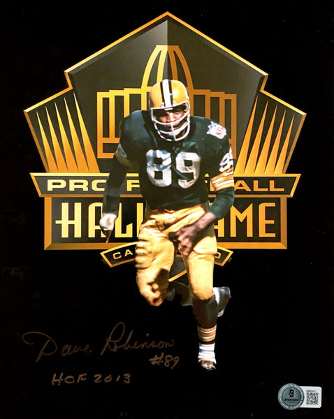 Dave Robinson Autographed/Signed Green Bay Packers 8x10 Photo Beckett 59507