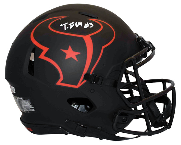 NATHANIEL TANK DELL SIGNED HOUSTON TEXANS ECLIPSE AUTHENTIC SPEED HELMET BECKETT