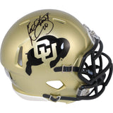 Kordell Stewart Autographed/Signed Colorado Buffaloes Mini Helmet Beckett 50809
