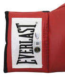 Riddick Bowe Authentic Signed Right Hand Red Everlast Boxing Glove BAS #BY031097