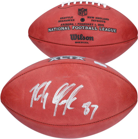 Rob Gronkowski New England Patriots Signed Wilson Super Bowl XLIX Pro Football