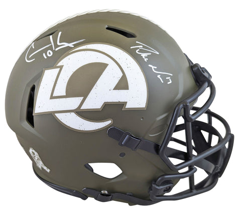 Rams Cooper Kupp & Puka Nacua Signed STS Full Size Speed Proline Helmet Fanatics