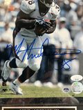 Mike Anderson Autographed 8x10 Photo with Plaque -- Denver Broncos | JSA COA