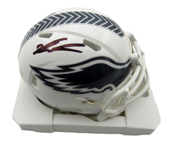 Jalen Carter Signed/Auto Salute to Service Mini Helmet Eagles PSA/DNA 193667