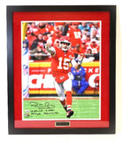Patrick Mahomes Autographed/4 Inscriptions 16x20 Photo Framed Fanatics COA LE-18