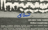 Yogi Berra Signed New York Yankees Unframed 8x10 1978 World Champions MLB Photo