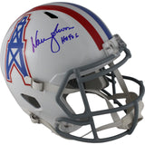 Warren Moon Autographed Houston Oilers TB 75-80 F/S Helmet HOF 06 Beckett 49305