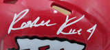 Rashee Rice Signed/Autographed Chiefs Speed Mini Helmet Beckett 184979
