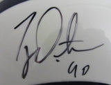 Ty Detmer Signed/Autographed White BYU Cougars Mini Football Helmet JSA 213119