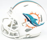 JASON TAYLOR AUTOGRAPHED DOLPHINS WHITE SPEED MINI HELMET BECKETT WITNESS 228817