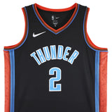 Thunder Shai Gilgeous-Alexander Signed Black Nike City Edition Jersey BAS