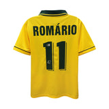 Romario Signed Brazil FC Home Soccer Jersey #11 with Beckett COA