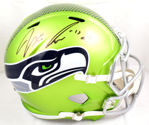 Jaxon Smith-Njigba Autographed Seattle Seahawks F/S Flash Speed Helmet- Fanatics
