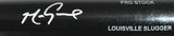 Mark Grace Signed Black Louisville Slugger Pro Baseball Bat - Beckett W Holo