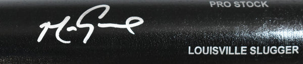 Mark Grace Signed Black Louisville Slugger Pro Baseball Bat - Beckett W Holo