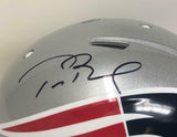 TOM BRADY Autographed Patriots Custom Visor Authentic Speed Helmet FANATICS