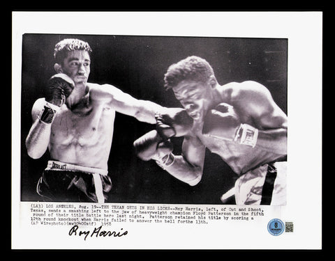 Roy Harris Autographed Signed 8.5x11 Photo Beckett BAS QR #BS30052