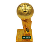 Kevin Garnett Signed Timberwolves 12" 17x NBA Champions Larry O'Brien Trophy