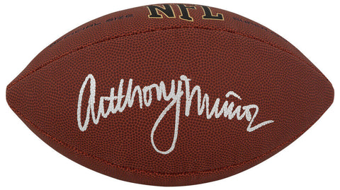 Anthony Munoz Signed Wilson Super Grip Full Size NFL Football - (SS COA)