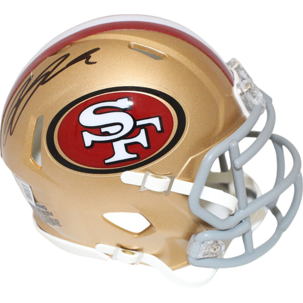 Ricky Pearsall Autographed San Francisco 49ers Speed Mini Helmet Beckett 48060