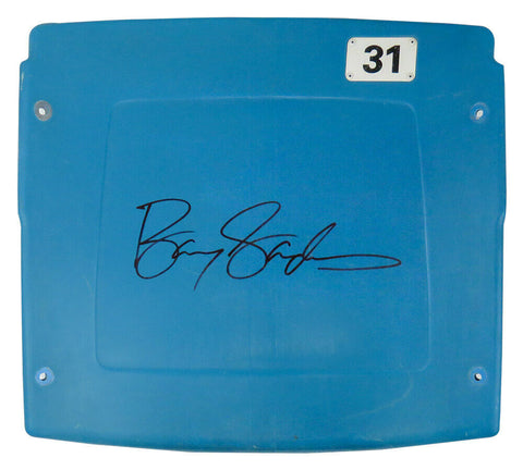 Barry Sanders Signed Detroit Silverdome Stadium Blue Seatback - (SCHWARTZ SPO...