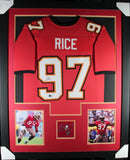 SIMEON RICE (Buccaneers red TOWER) Signed Autographed Framed Jersey Beckett