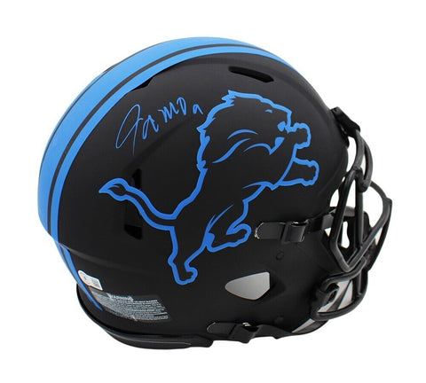 Jameson Williams Signed Detroit Lions Speed Authentic Eclipse NFL Helmet