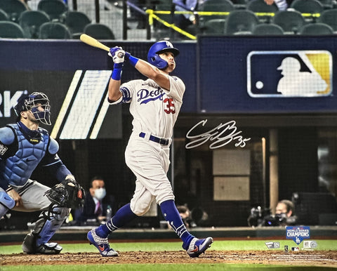 Cody Bellinger Autographed 16x20 Photo Dodgers 2020 World Series Fanatics 41090