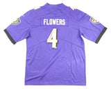Zay Flowers Signed Baltimore Ravens Nike Style Jersey (Beckett) Boston Col. WR