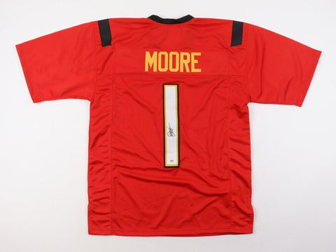 D. J. Moore Maryland Terrapins Signed Jersey (PSA COA) Chicago Bears Receiver