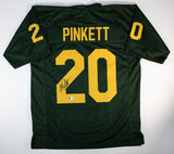 Allen Pinkett Signed Notre Dame Fighting Irish Jersey (Beckett) Houston Oiler RB