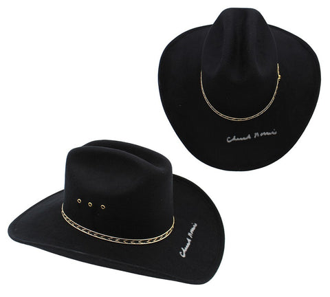 Chuck Norris Signed Authentic Black Cowboy Hat