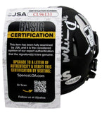 Fred The Hammer Williamson Signed/Inscr Mini Football Helmet Raiders JSA 208022