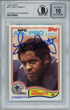 Tony Dorsett Autographed 1982 Topps #311 Trading Card Beckett Slab 34022