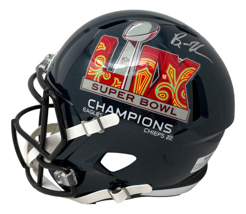 Brandon Graham Signed Eagles Full Size Super Bowl 59 LIX Replica Helmet JSA QR