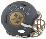 Steelers Jerome Bettis Signed Slate F/S Speed Proline Helmet W/ Case BAS Wit