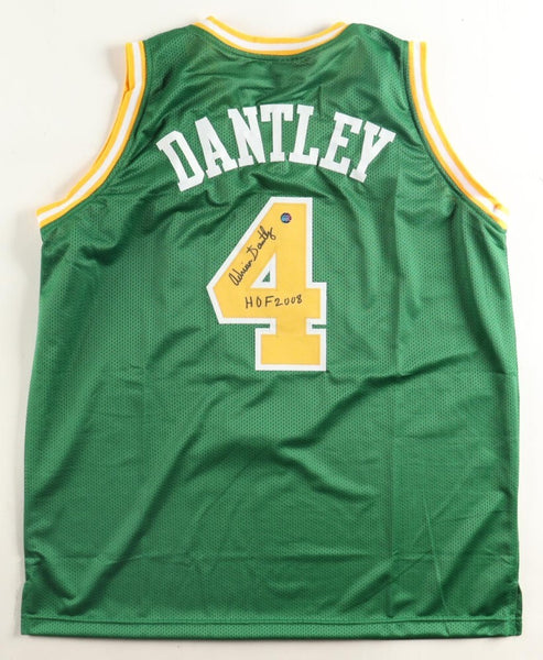 Adrian Dantley Signed Utah Jazz Jersey (AWM) # 4 retired by Utah Jazz / HOF 2008