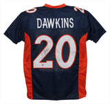 Brian Dawkins Autographed/Signed Pro Style Blue XL Jersey Beckett 38821