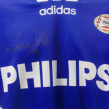 Ronaldo Nazario Front Signed PSV Rookie Away Soccer Jersey #9 with Beckett COA