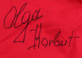 Olga Korbut Signed Red Danskin Leotard (JSA)
