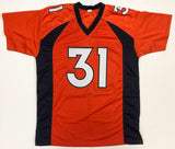 Justin Simmons Signed Denver Broncos Jersey (Beckett COA) 2016 3rd Rd Pick D.B.