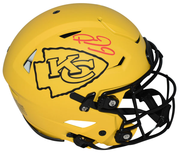 PATRICK MAHOMES SIGNED KANSAS CITY CHIEFS RAVE AUTHENTIC SPEEDFLEX HELMET BAS