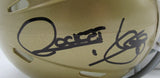 Raghib Rocket Ismail Notre Dame Autographed Speed Mini Helmet JSA 211127