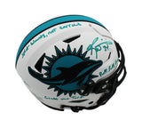 Ricky Williams Signed Miami Dolphins Speed Flex Authentic Lunar Helmet - 3 Insc
