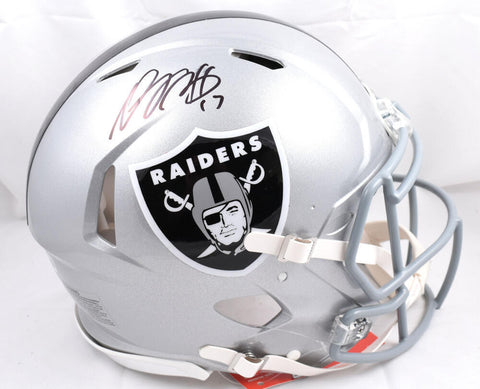 Davante Adams Signed Raiders F/S Speed Authentic Helmet-Beckett W Hologram
