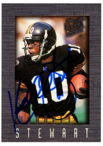 Kordell Stewart Autographed 96 Fleer Ultra #82 Trading Card Beckett W 52808