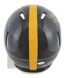 Steelers Jack Lambert "HOF 90" Signed Full Size Speed Proline Helmet JSA Witness