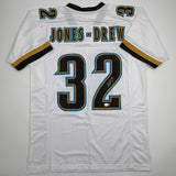 Autographed/Signed Maurice Jones-Drew Jacksonville White Jersey Beckett BAS COA